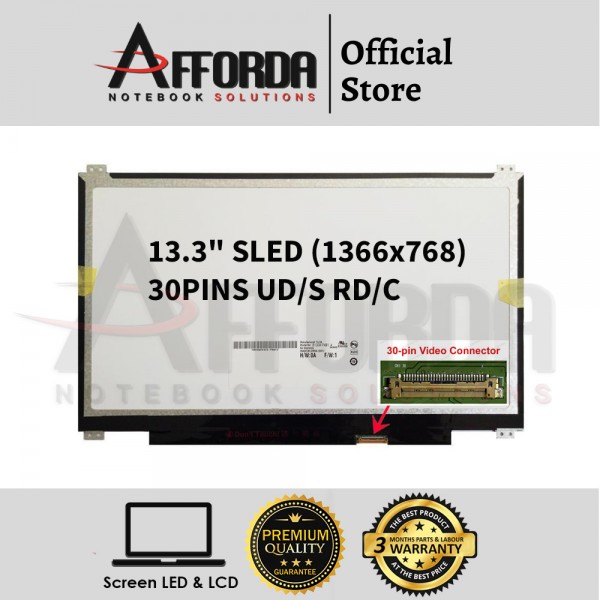 13.3" SLIM LED SCREEN FOR B133XTN012