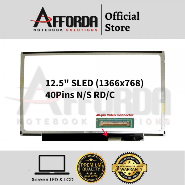 12.5" SLIM LED SCREEN FOR LP125WH2-TLD1
