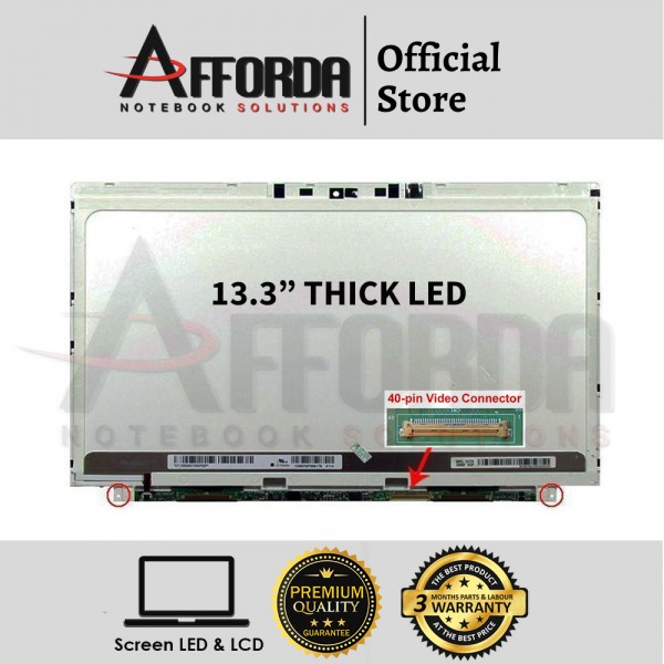 13.3" SLIM LED SCREEN FOR HP SPECTRE XT 13-22...