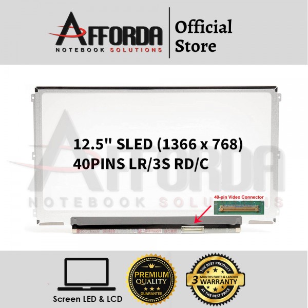12.5" SLIM LED SCREEN FOR DELL LATITUDE E6220...