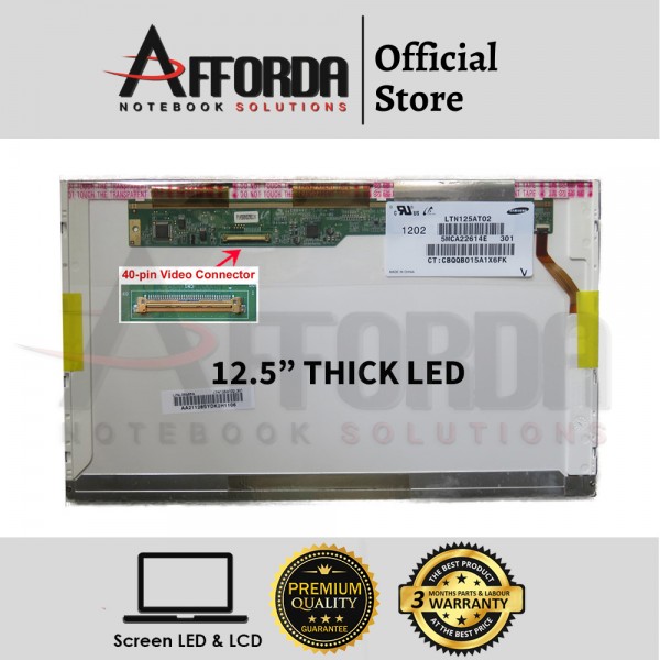 12.5" THICK LED SCREEN FOR LTN125AT02