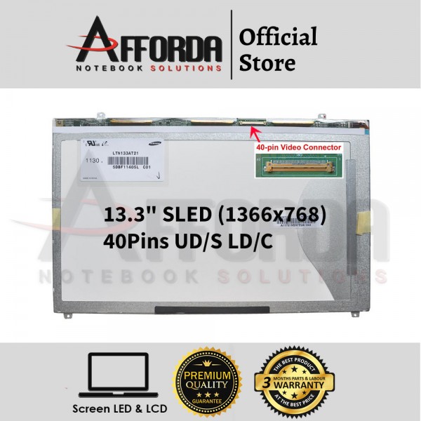 13.3" THICK LED SCREEN FOR NP300V3A-S04SE / S...