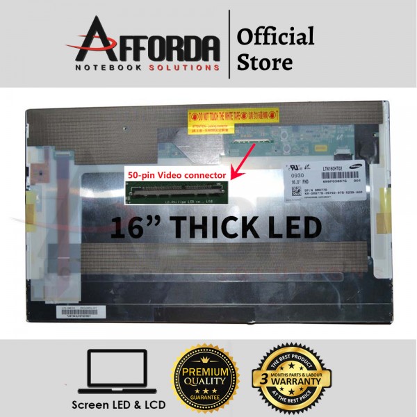 16" THICK LED SCREEN FOR LTN160HT02