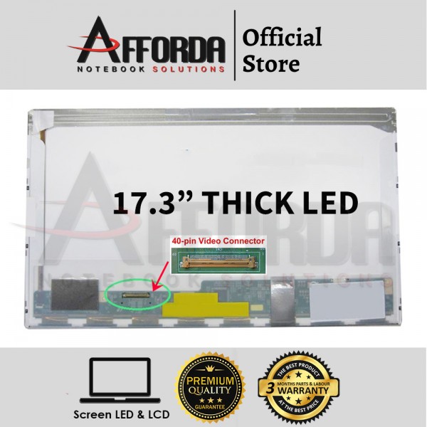 17.3" THICK LED SCREEN FOR HP PROBOOK 4720S