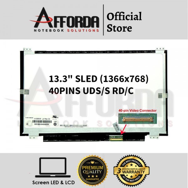 13.3" SLIM LED SCREEN FOR ASUS S300 / ASUS S3...