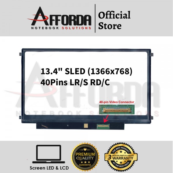 13.4" SLIM LED SCREEN FOR N134B6-L04