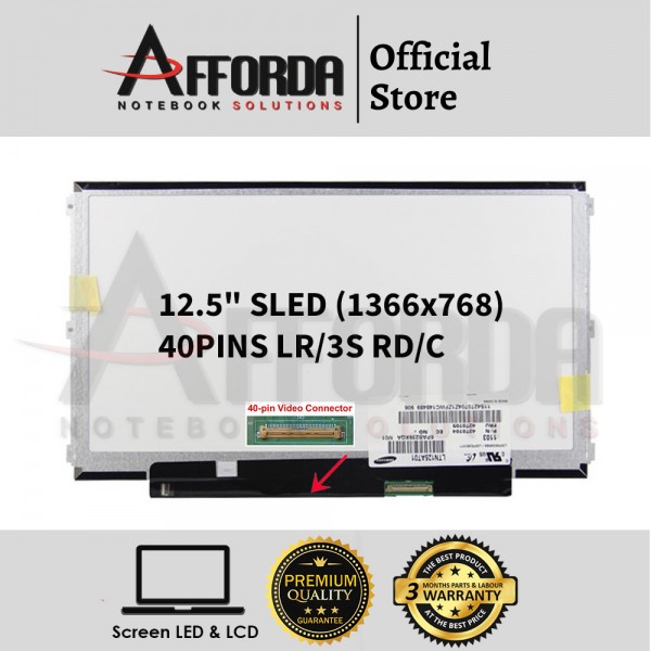12.5" SLIM LED SCREEN FOR LENOVO THINKPAD X22...
